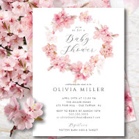 Cherry Blossom Delight Baby Shower Einladung