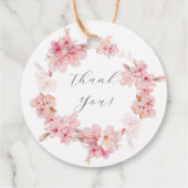 Cherry Blossom Delight Brautparty Geschenkanhänger (Rückseite)