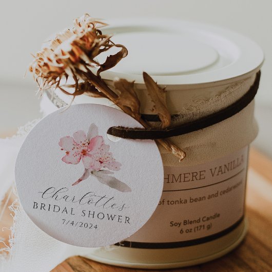 Cherry Blossom Delight Brautparty Geschenkanhänger