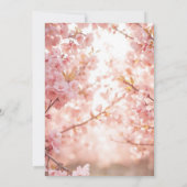 Cherry Blossom Delight Bridal Dusche Einladung (Rückseite)