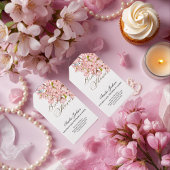 Cherry Blossom Delight Bridal Dusche Einladung Geschenkanhänger