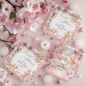 Cherry Blossom Delight Bridal Dusche Einladung Pappteller