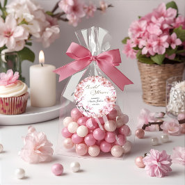 Cherry Blossom Delight Bridal Dusche Einladung Runder Aufkleber
