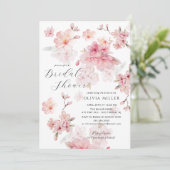 Cherry Blossom Delight Bridal Dusche Einladungen (Stehend Vorderseite)