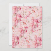 Cherry Blossom Delight Bridal Dusche Einladungen (Rückseite)