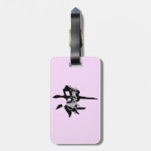 Cherry Blossom Design - Gepäckmarke Gepäckanhänger (Rückseite vertikal)