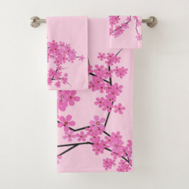 Cherry Blossom Design - Set im Badezimmer