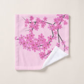 Cherry Blossom Design - Set im Badezimmer (Waschlappen)