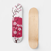Cherry Blossom Design Skateboard Deck (Vorderseite)