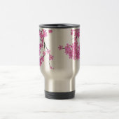 Cherry Blossom Design Travel Beverage Tasse (Mittel)