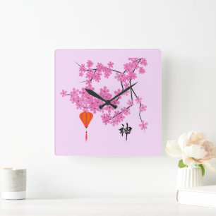 Cherry Blossom Design - Uhr