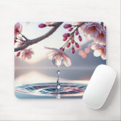 Cherry Blossom Dewdrop Mousepad (Mit Mouse)