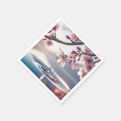 Cherry Blossom Dewdrop Serviette (Ecke)