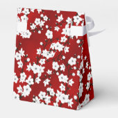 Cherry Blossom Double Happiness Chinese Wedding Geschenkschachtel (Rückseite)