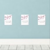 Cherry Blossom Dua Print Set – Ramadan Wall Art  (Holzboden)