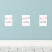 Cherry Blossom Dua Wall Art – Ramadan Wall Set (Holzboden)