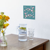 Cherry Blossom Duck Egg Blue Real Foliendrucke (Ablage(Küche))