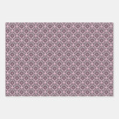 Cherry Blossom Dusky Rose Dot Mandala Art Deco Geschenkpapier Set (Vorderseite 3)