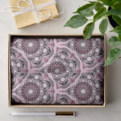 Cherry Blossom Dusky Rose Dot Mandala Art Deco Seidenpapier (Geschenk)