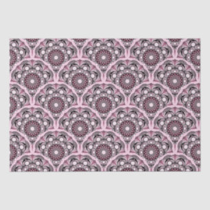 Cherry Blossom Dusky Rose Dot Mandala Art Deco Seidenpapier