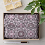 Cherry Blossom Dusky Rose Dot Mandala Diamond Tile Seidenpapier (Geschenk)