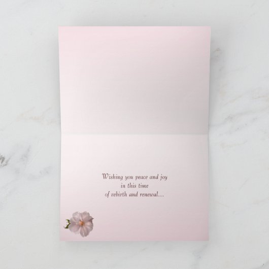 Cherry Blossom Easter Feiertagskarte (Innenseite)