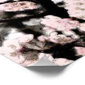 Cherry Blossom Edited Canvas Print Poster (Ecke)