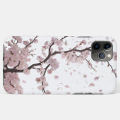 Cherry Blossom Elegance - Minimalistisches florale Case-Mate iPhone Hülle (Rückseite (Horizontal))
