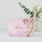 Cherry Blossom Elegant Hochzeit UAWG Postkarten (Stehend Vorderseite)