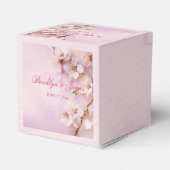 Cherry Blossom Elegant Wedding Favor Box Geschenkschachtel (Rückseite)