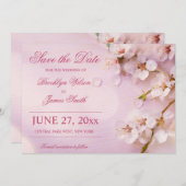 Cherry Blossom Elegant Wedding speichern Sie die D Save The Date (Vorne/Hinten)