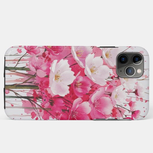 Cherry Blossom Elegante - Blumendesign Case-Mate iPhone Hülle (Rückseite (Horizontal))