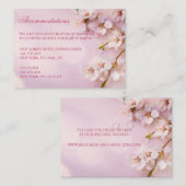 Cherry Blossom Elegante Hochzeitskarten Begleitkarte (Vorne/Hinten)