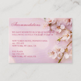 Cherry Blossom Elegante Hochzeitskarten Begleitkarte