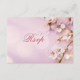 Cherry Blossom Elegante RSVP-Karten für Hochzeiten RSVP Karte