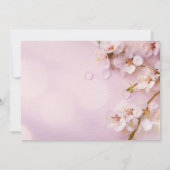 Cherry Blossom Elegante Wedding Invites Einladung (Rückseite)