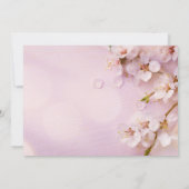 Cherry Blossom Elegantes Brautparty Einladung (Rückseite)