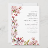 Cherry Blossom Empfang nur Frühjahrssonne Einladung (Vorderseite)