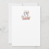 Cherry Blossom Empfang nur Frühjahrssonne Einladung (Rückseite)