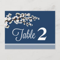 Cherry Blossom Empfang Tischnummer Placecards