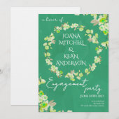 Cherry Blossom Engagement Party Invitation Einladung (Vorne/Hinten)