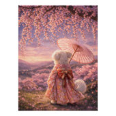Cherry Blossom Evening – Quiet Japan Poster (Vorderseite)