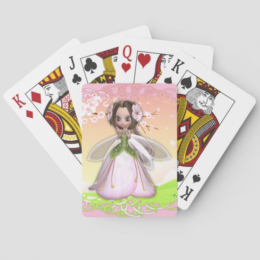 Cherry Blossom Fairy 2 Spielkarten (Rückseite)