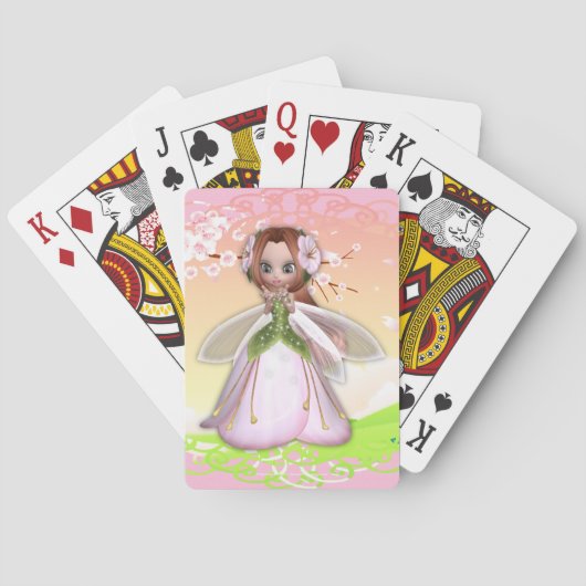 Cherry Blossom Fairy 3 Spielkarten (Rückseite)