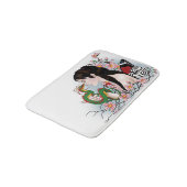 Cherry Blossom Fairy Dragon Freundschaft Badematte (Schrägansicht)