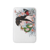 Cherry Blossom Fairy Dragon Freundschaft Badematte (Vorderseite Vertikal)