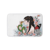 Cherry Blossom Fairy Dragon Freundschaft Badematte (Vorderseite)