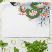 Cherry Blossom Fairy Dragon Freundschaft Küchentuch (Gefaltet)