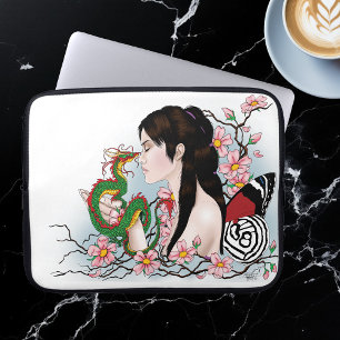 Cherry Blossom Fairy Dragon Freundschaft Laptopschutzhülle