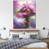 Cherry Blossom Fairy House Fantasy Leinwand Art (Insitu (Schlafzimmer))